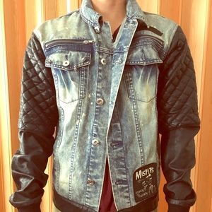 Black Apple punk jacket with misfits patch